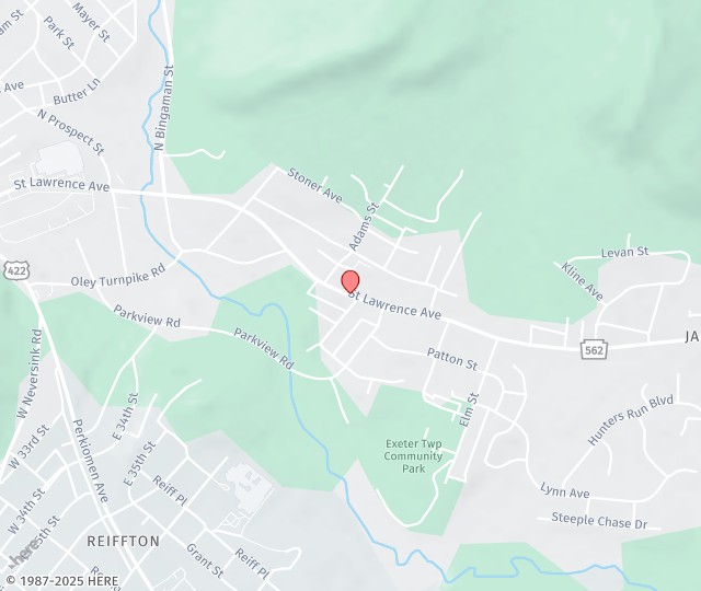 Location Map: 3528 St Lawrence Ave Reading, PA 19606